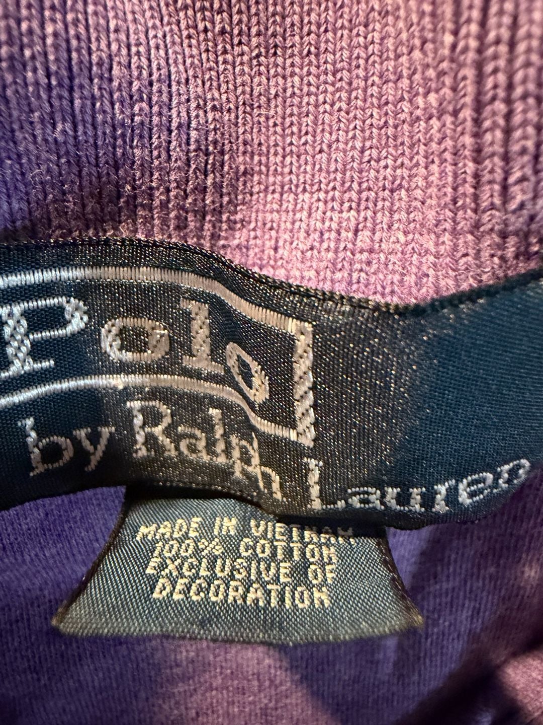 Polo Ralph Lauren Polo Shirt Size L Purple Cotton 7