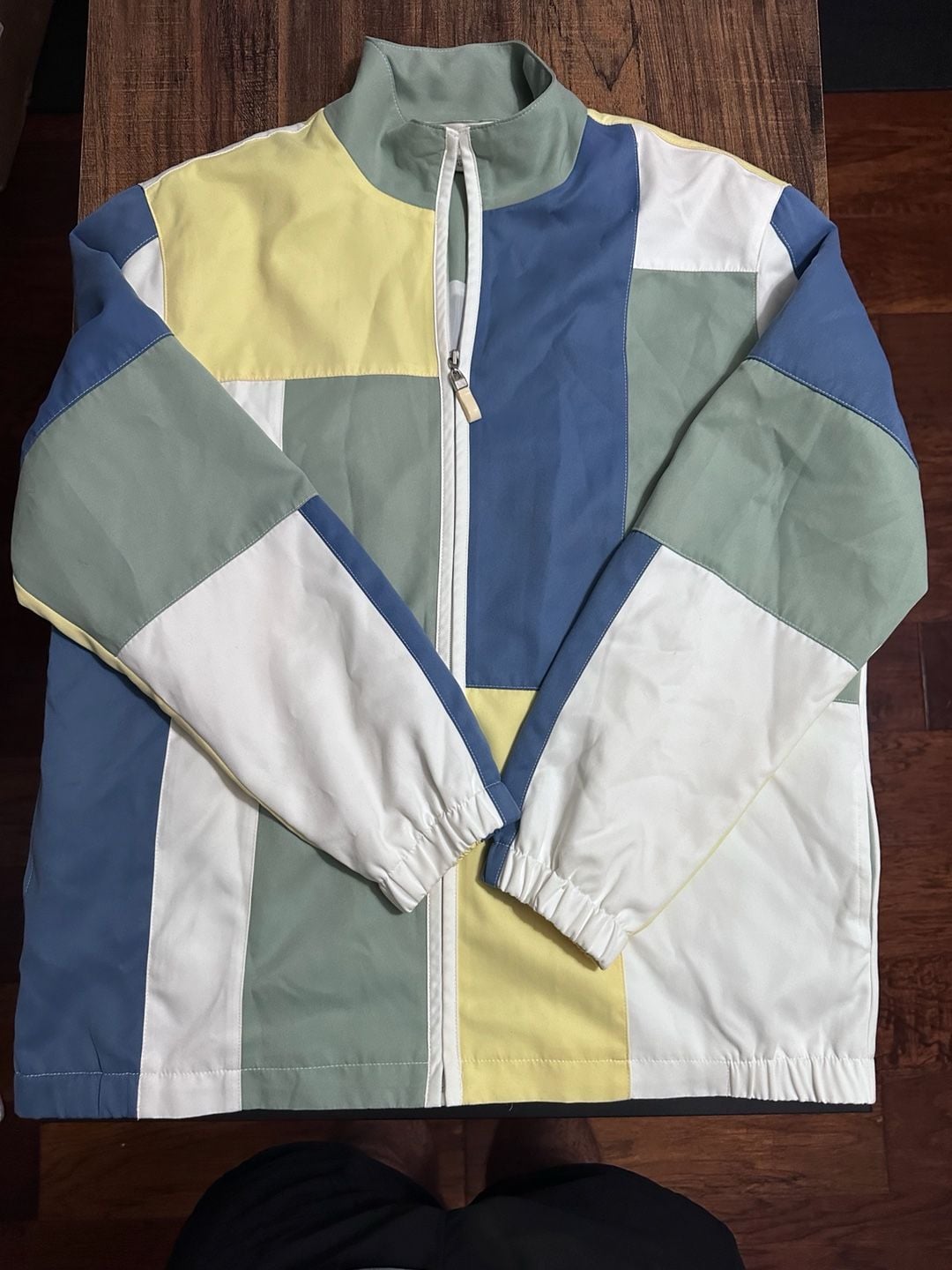 Allison Daley sz16P Color Block full zip Jacket pockets, lined. 2