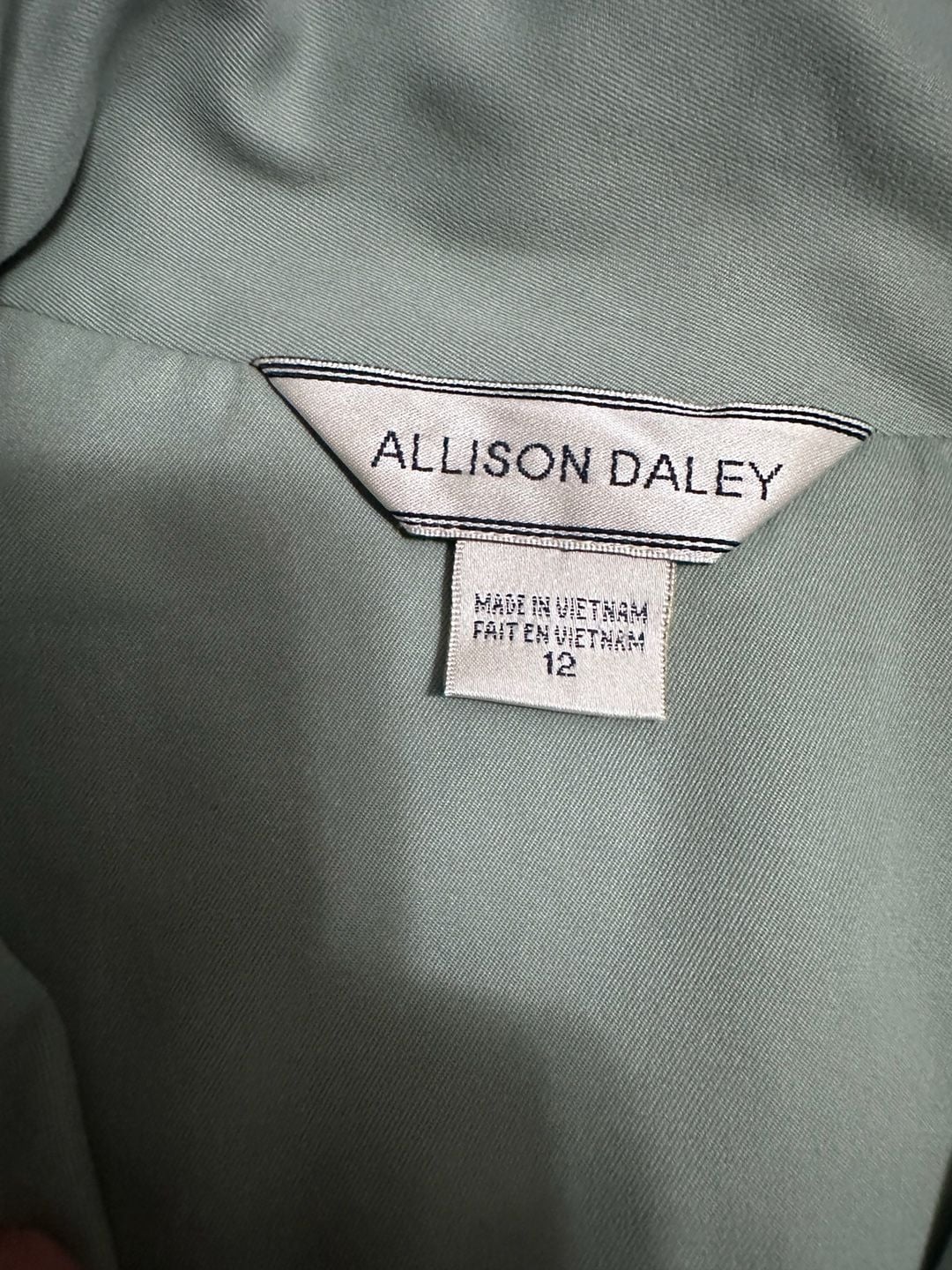 Allison Daley sz16P Color Block full zip Jacket pockets, lined. 5
