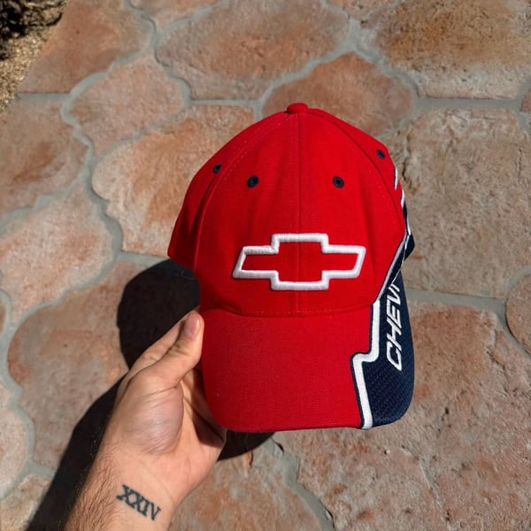 Bio-Domes Chevrolet One Size Red Adjustable Baseball Cap Y2K