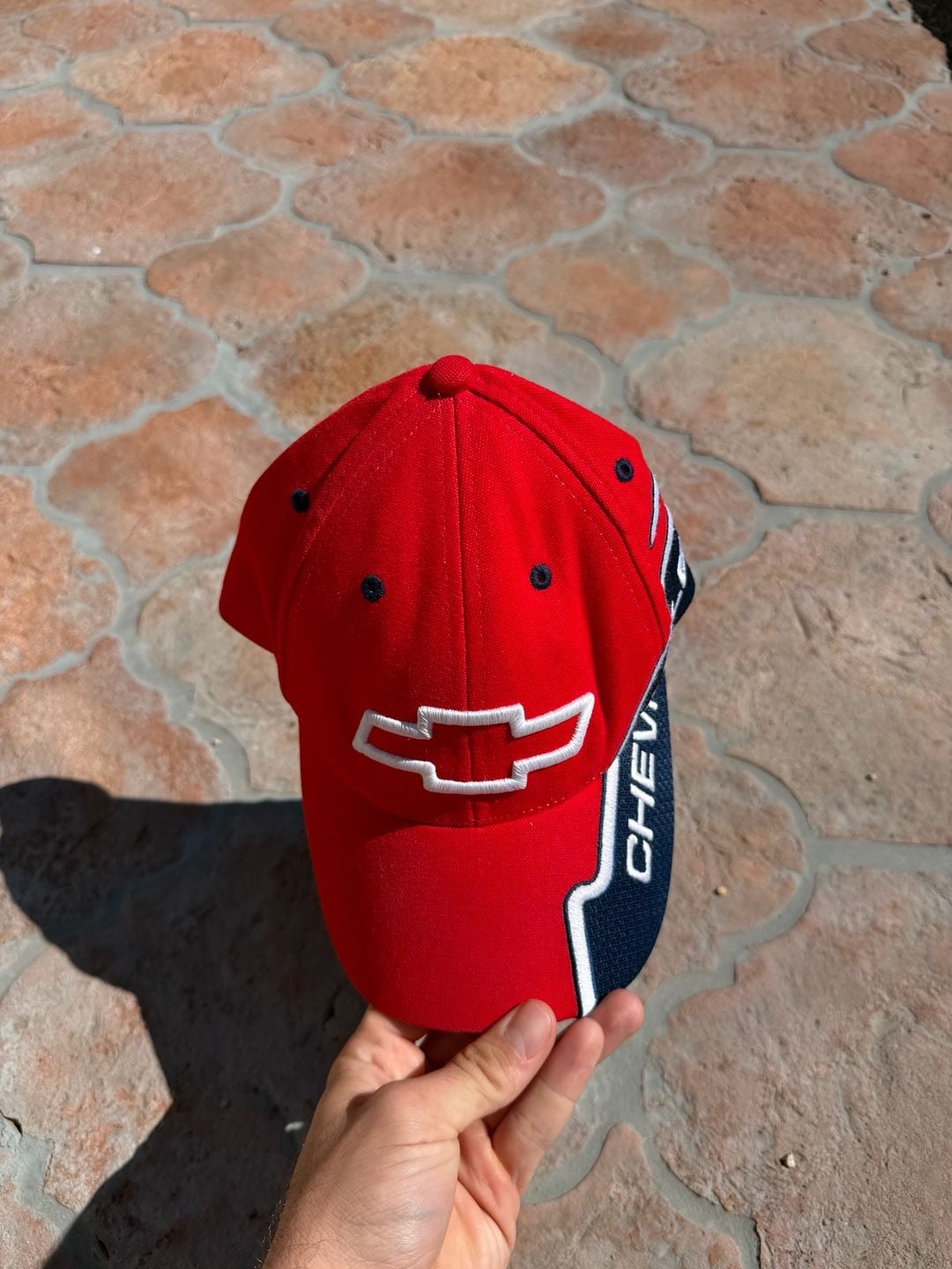 Bio-Domes Chevrolet One Size Red Adjustable Baseball Cap Y2K 7