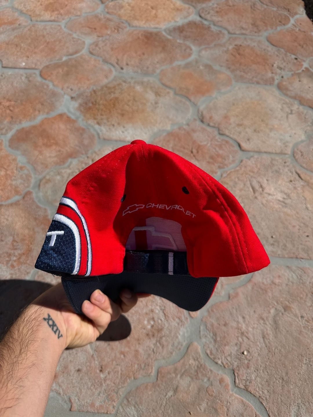 Bio-Domes Chevrolet One Size Red Adjustable Baseball Cap Y2K 8