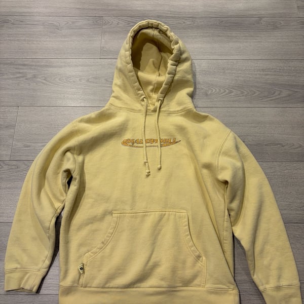 Shadow Hill USA Hoodie Size M Yellow Embroidered Logo Pullover Sweatshirt
