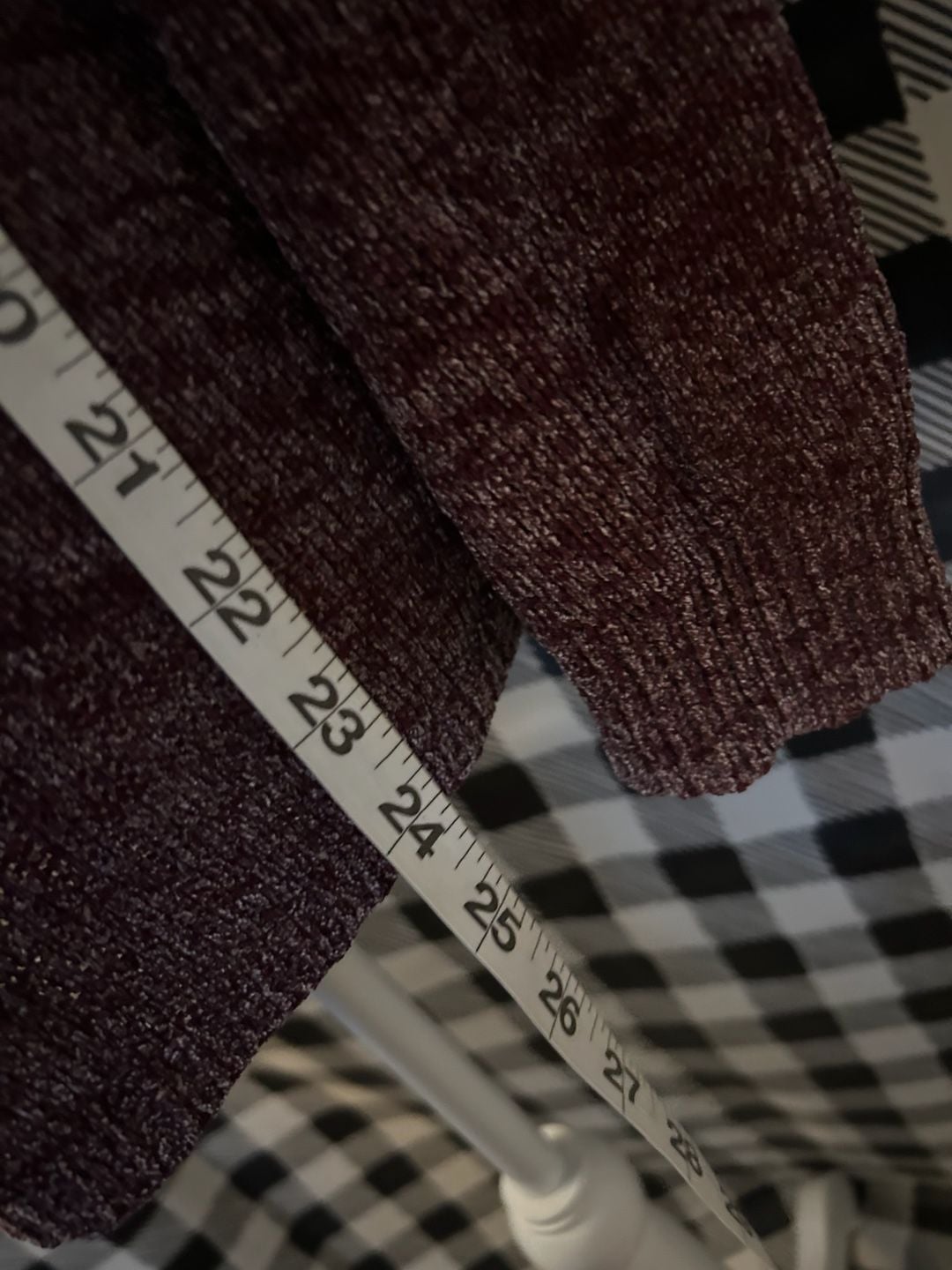 Ellen Tracy Sweater Size XL Burgundy Crew Neck Long Sleeve 9