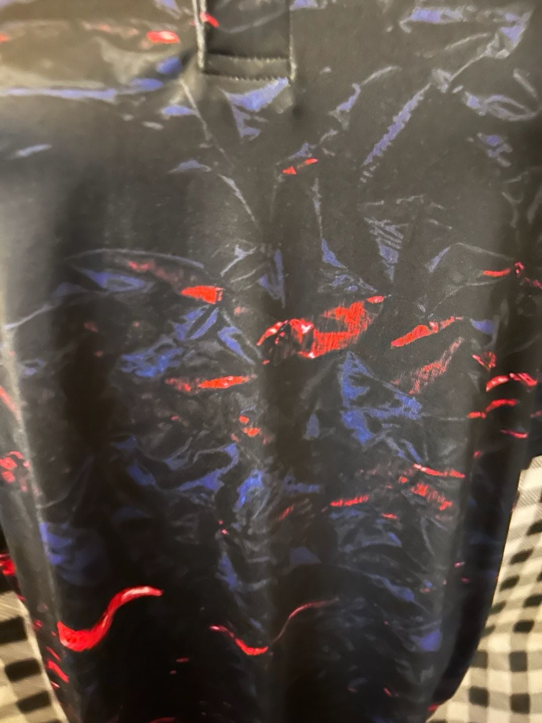 Obnoxious Golf The Lava Polo Shirt Black Red Blue Golf Polo 5