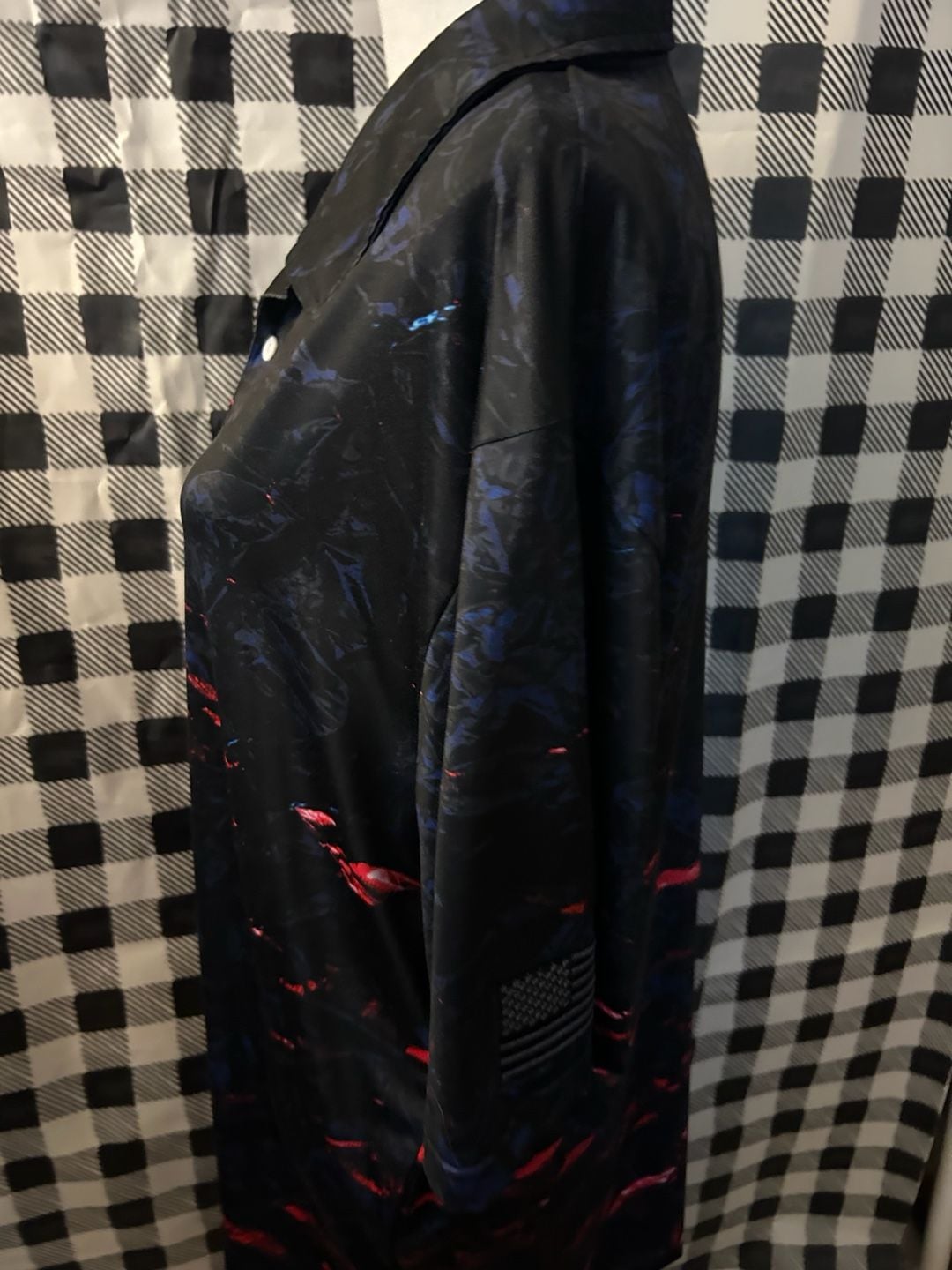 Obnoxious Golf The Lava Polo Shirt Black Red Blue Golf Polo 6