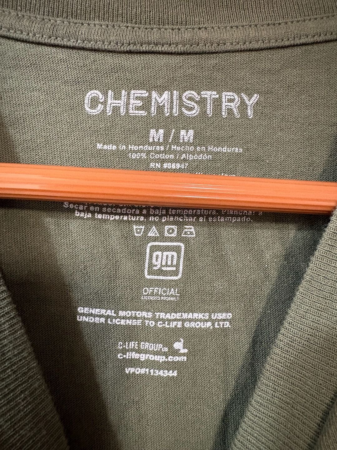 Chemistry Chevrolet Trucks 1987 Silverado T-Shirt Size M Olive Green Graphic 4