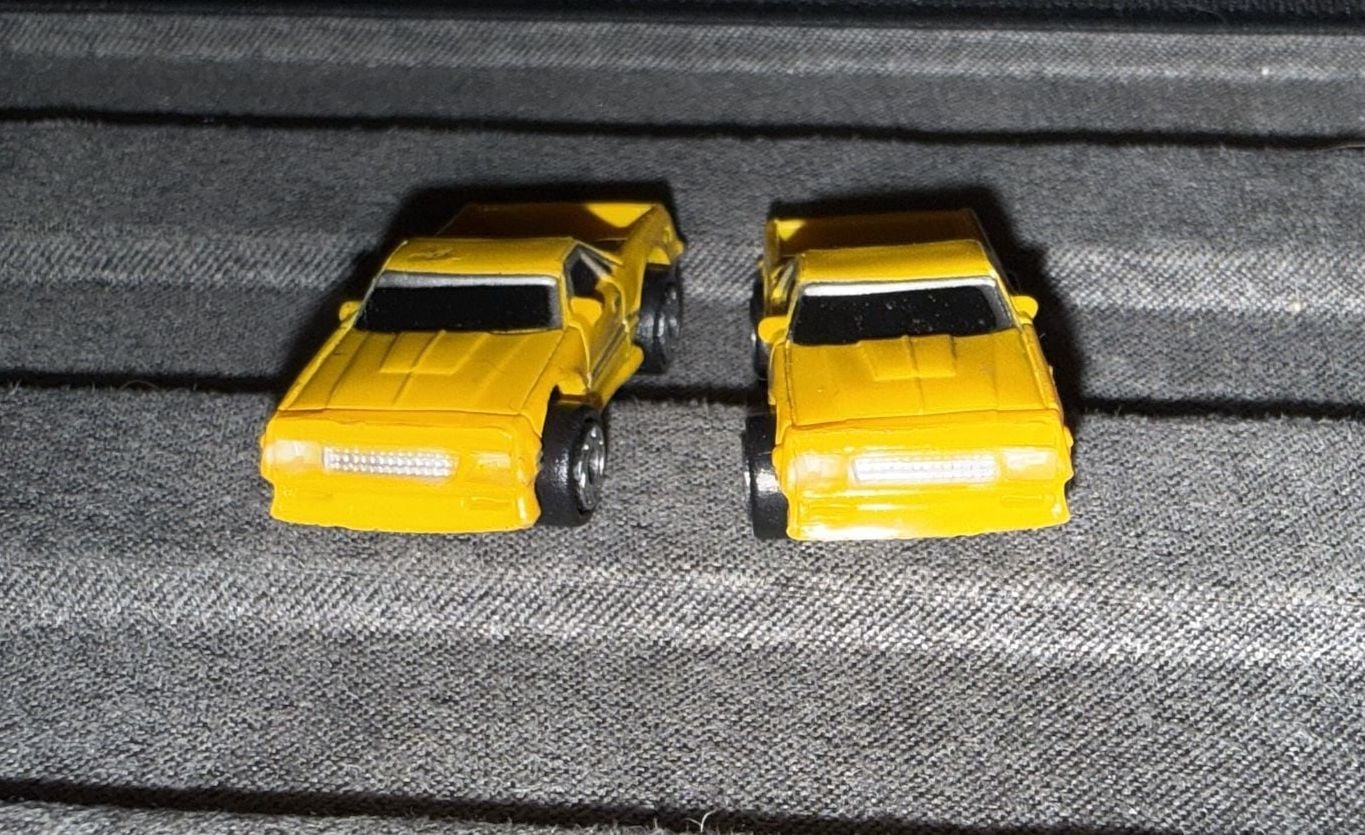 Galoob Micro Machines Chevy El Camino Yellow Diecast Toy Car Lot of 2 3