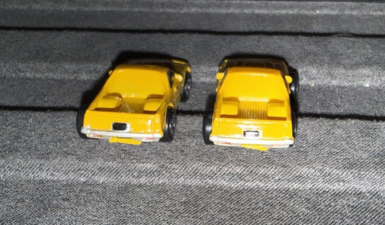 Galoob Micro Machines Chevy El Camino Yellow Diecast Toy Car Lot of 2 4
