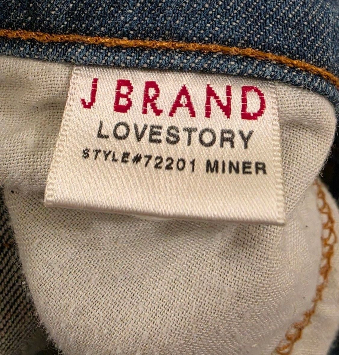 J Brand Lovestory Flare Jeans Size 27 Miner Wash 6