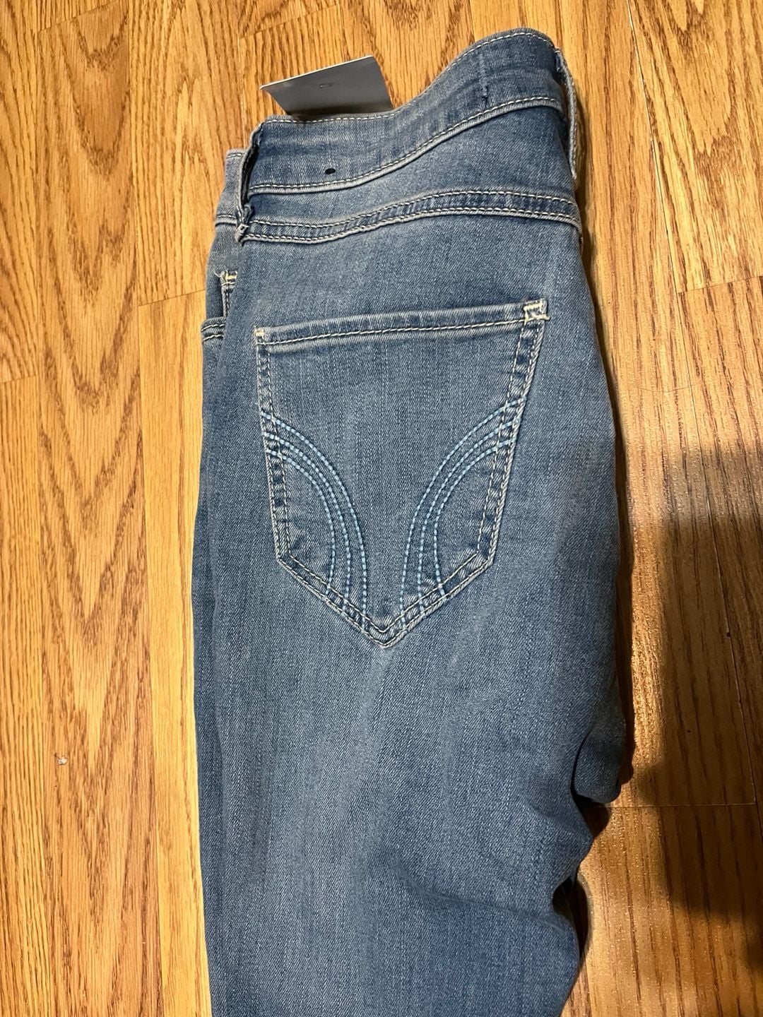 Hollister High-Rise Super Skinny Jeans Size 1S W25 L28 Distressed Blue 3