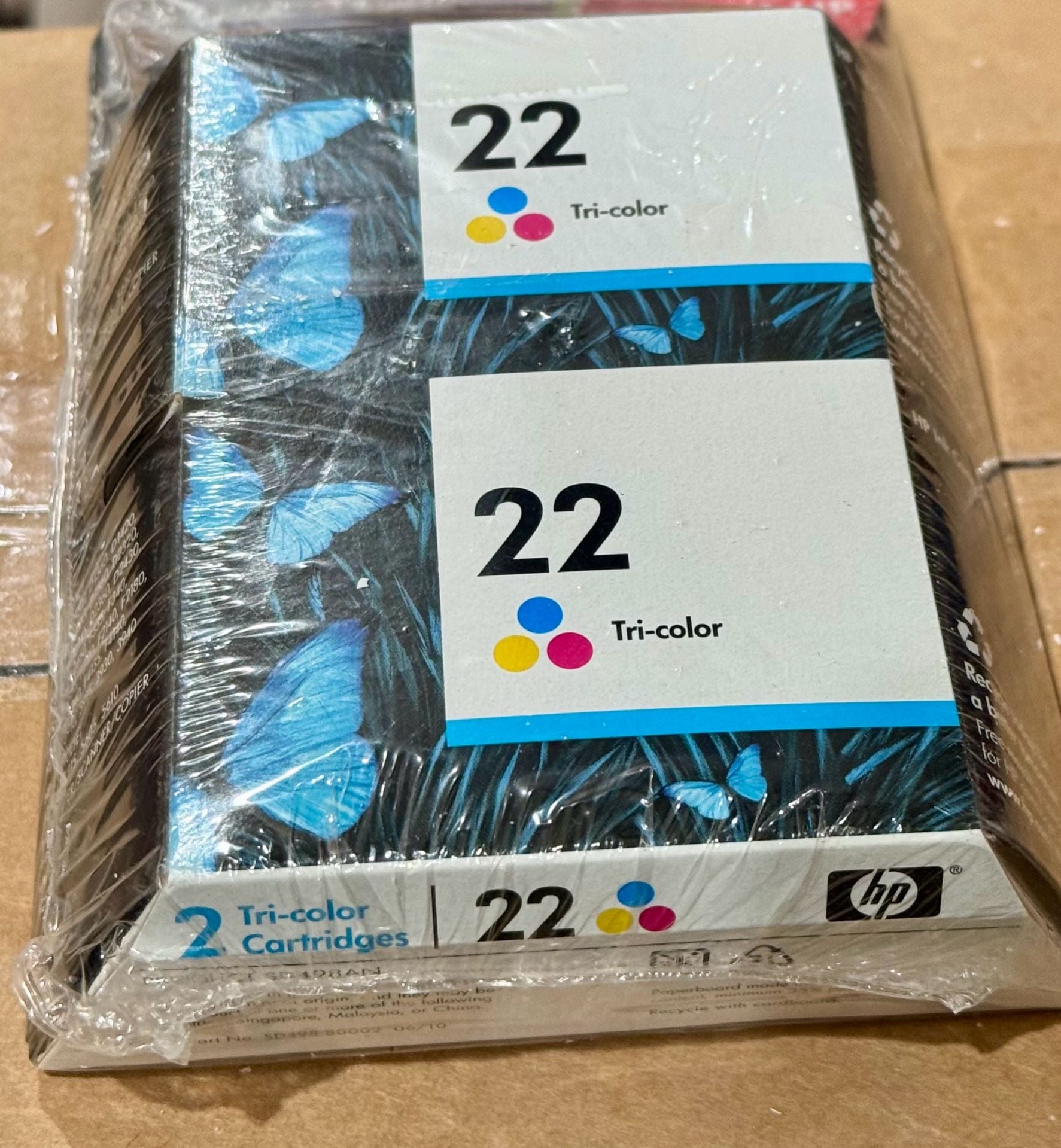 Hp 22 Tri-Color Original Ink Cartridge 2-Pack 1