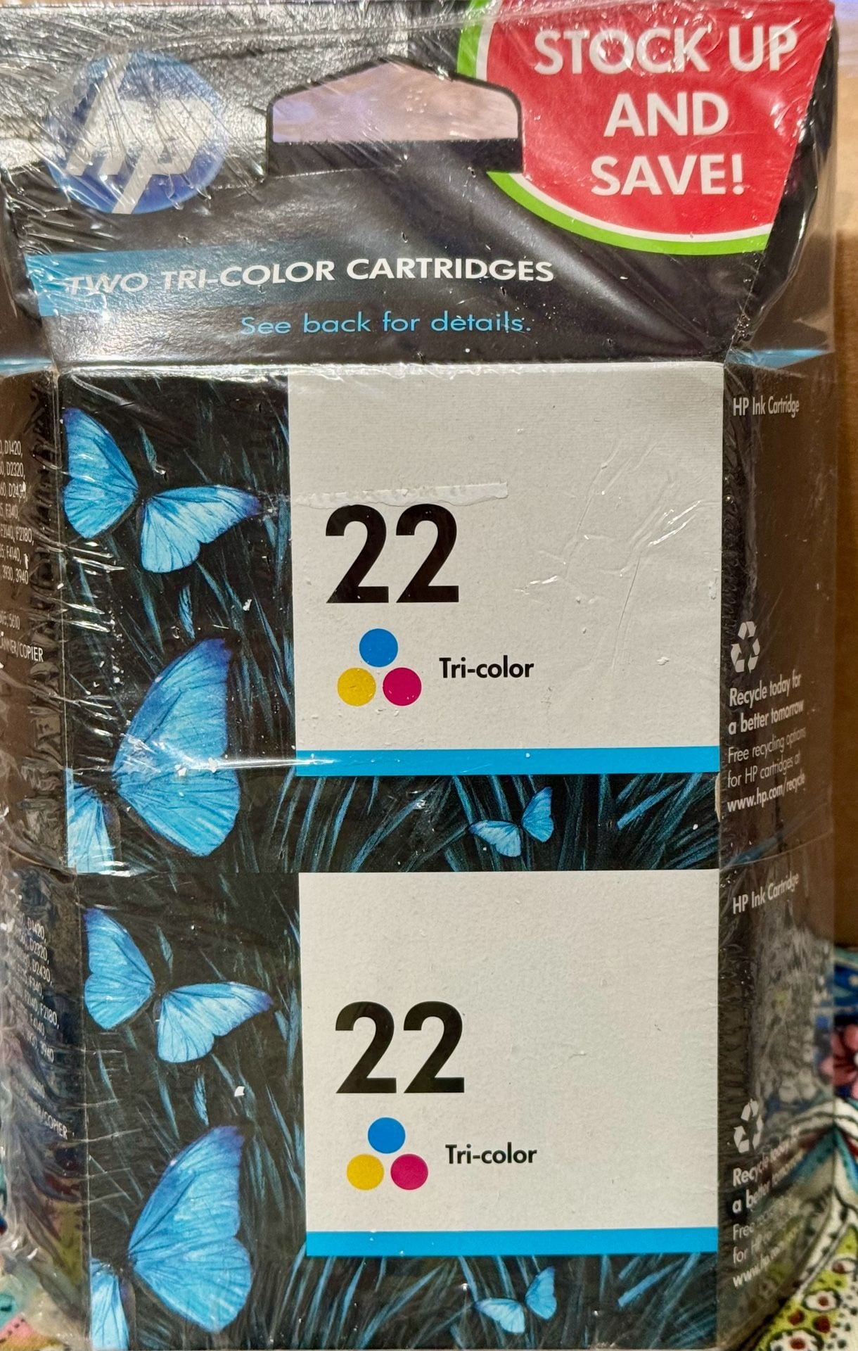 Hp 22 Tri-Color Original Ink Cartridge 2-Pack 2