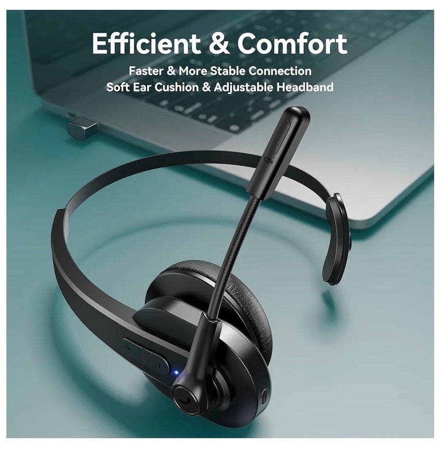 Sarevile Wireless Mono Headset Black 5