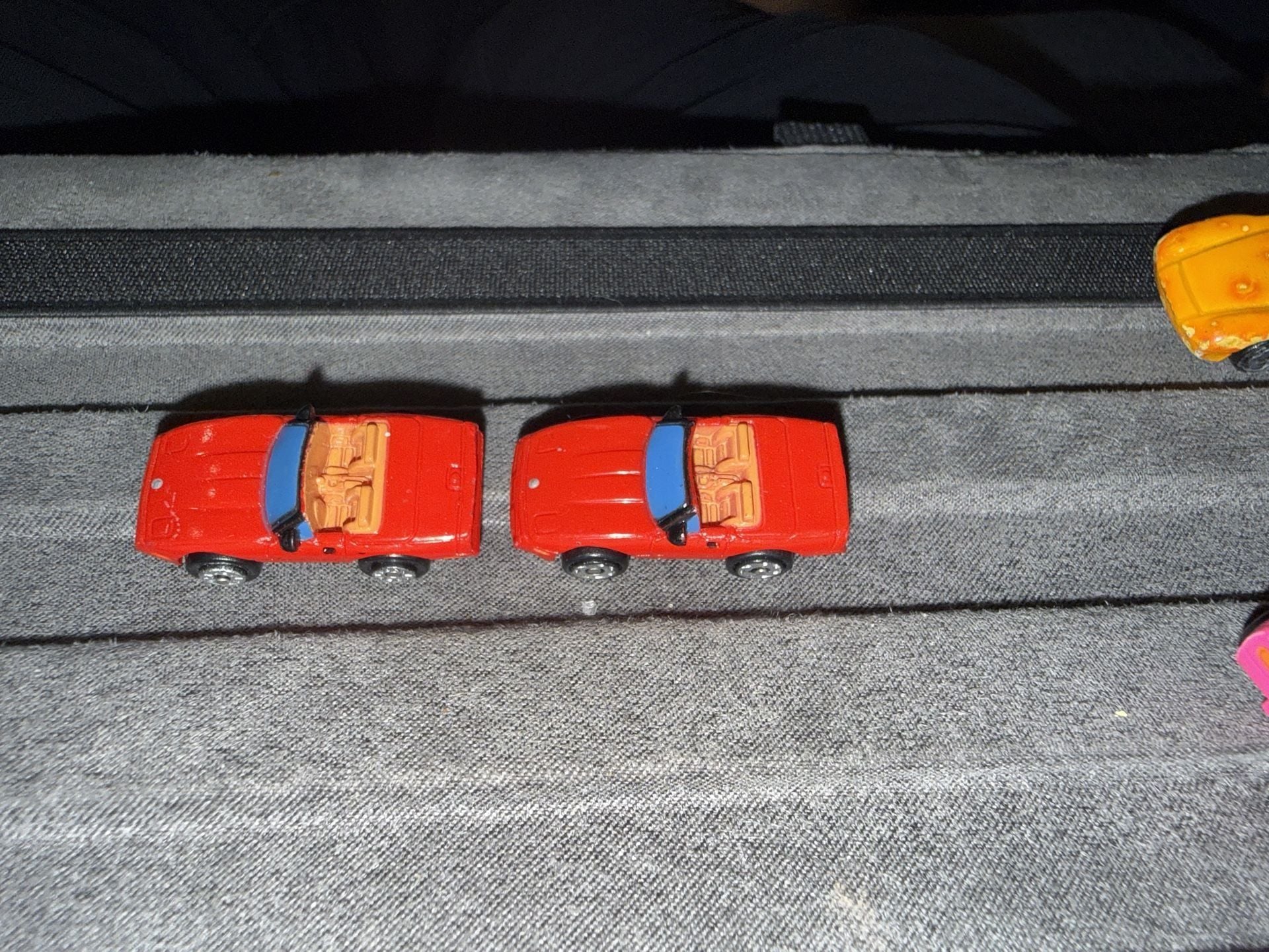 Funrise Micro Magnifiers Corvette Convertible Red Toy Car Lot of 2 5