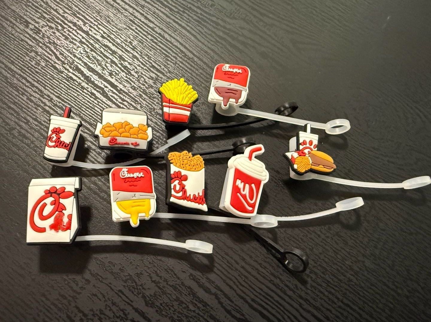Silicone Straw Cover Chik-Fil-a 1