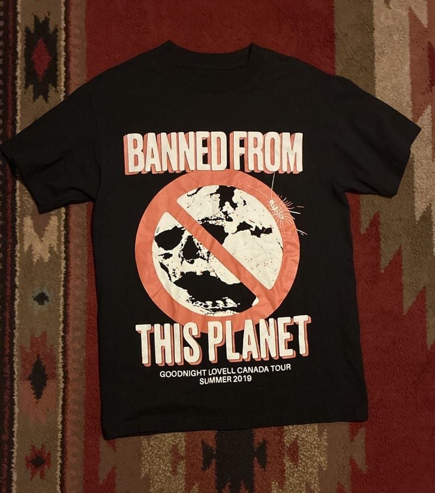 Goodnight Lovell Banned From This Planet Canada Tour 2019 T-Shirt 2