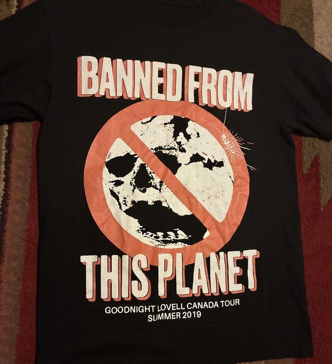 Goodnight Lovell Banned From This Planet Canada Tour 2019 T-Shirt 3