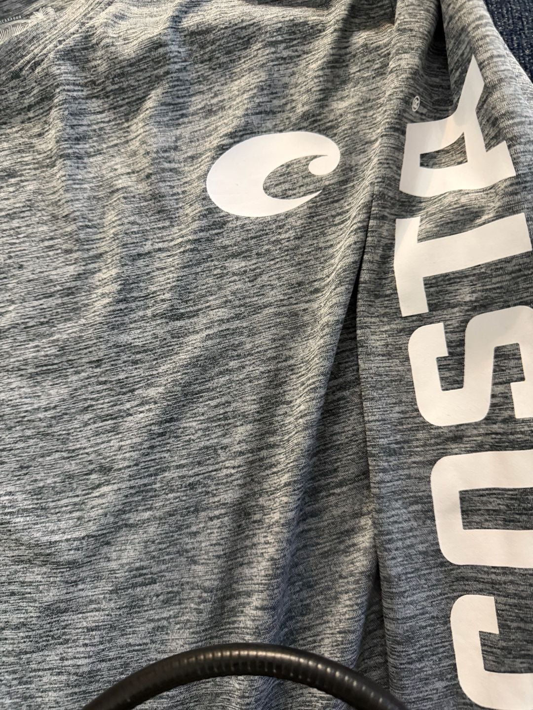 Costa Long Sleeve Technical Crew Shirt Size S Grey Heather 6