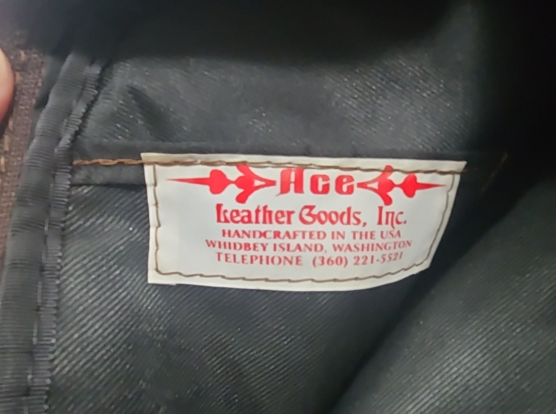 Ace Leather Goods Inc. Brown Leather Sling Backpack 5