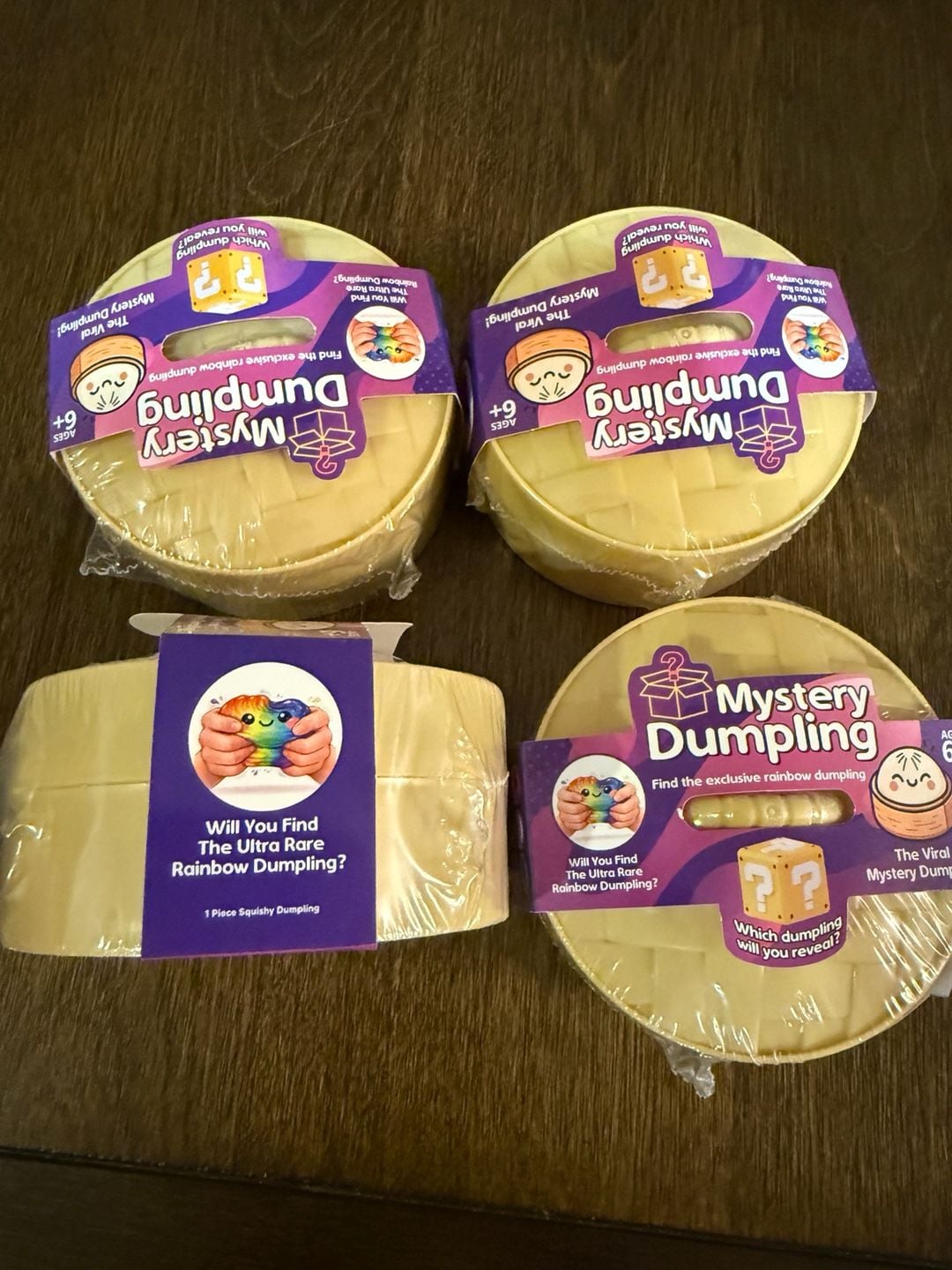 Mystery Dumpling Squishy Toy Lot of 4 4