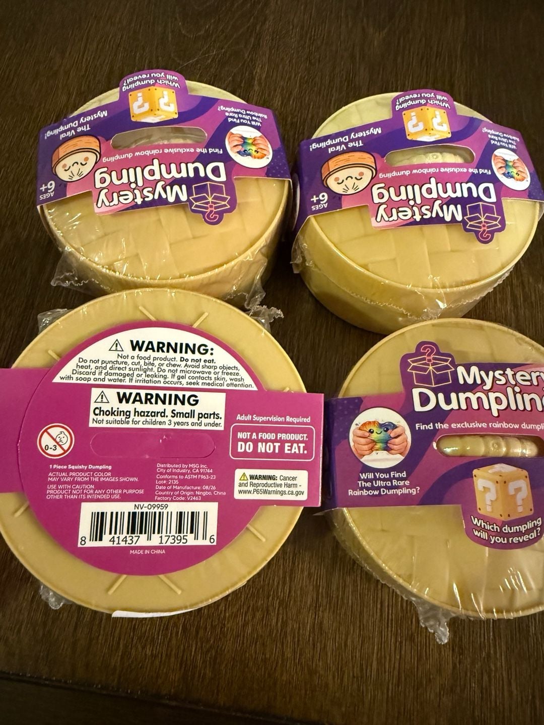 Mystery Dumpling Squishy Toy Lot of 4 5