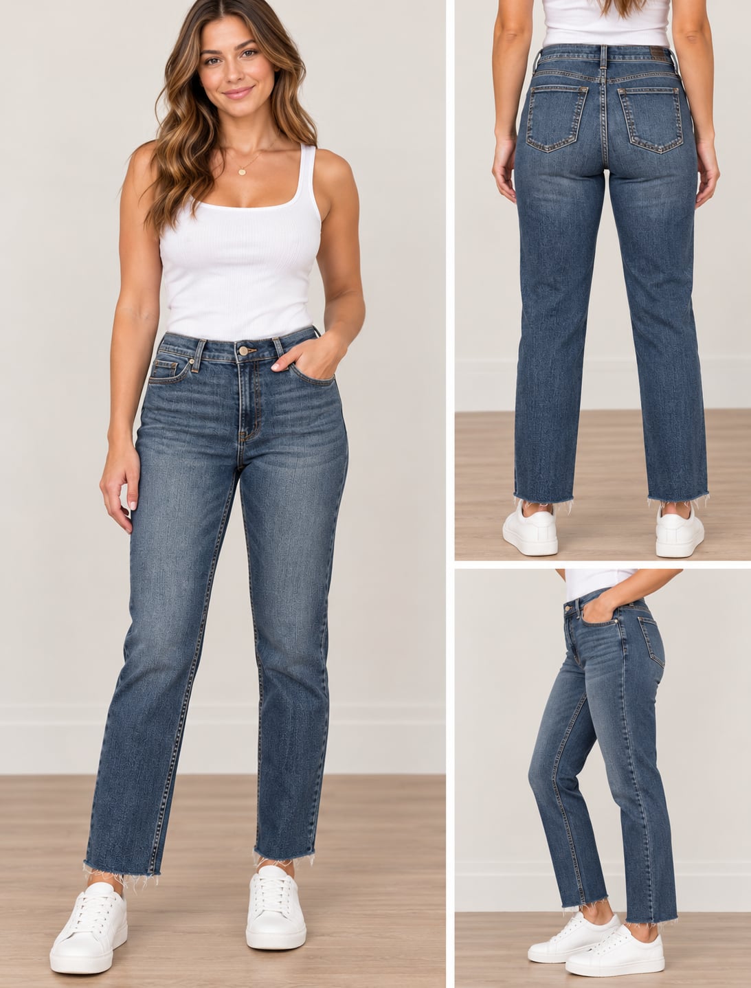 Banana Republic Slim Mid-Rise Size 29/8 Jeans Raw Hem Blue 2