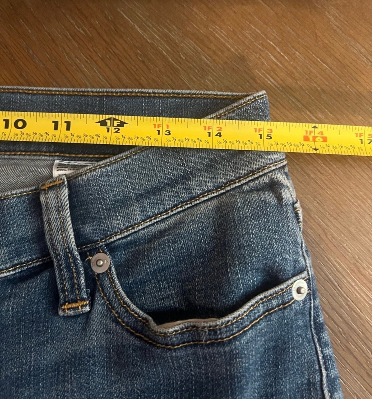 Banana Republic Slim Mid-Rise Size 29/8 Jeans Raw Hem Blue 7