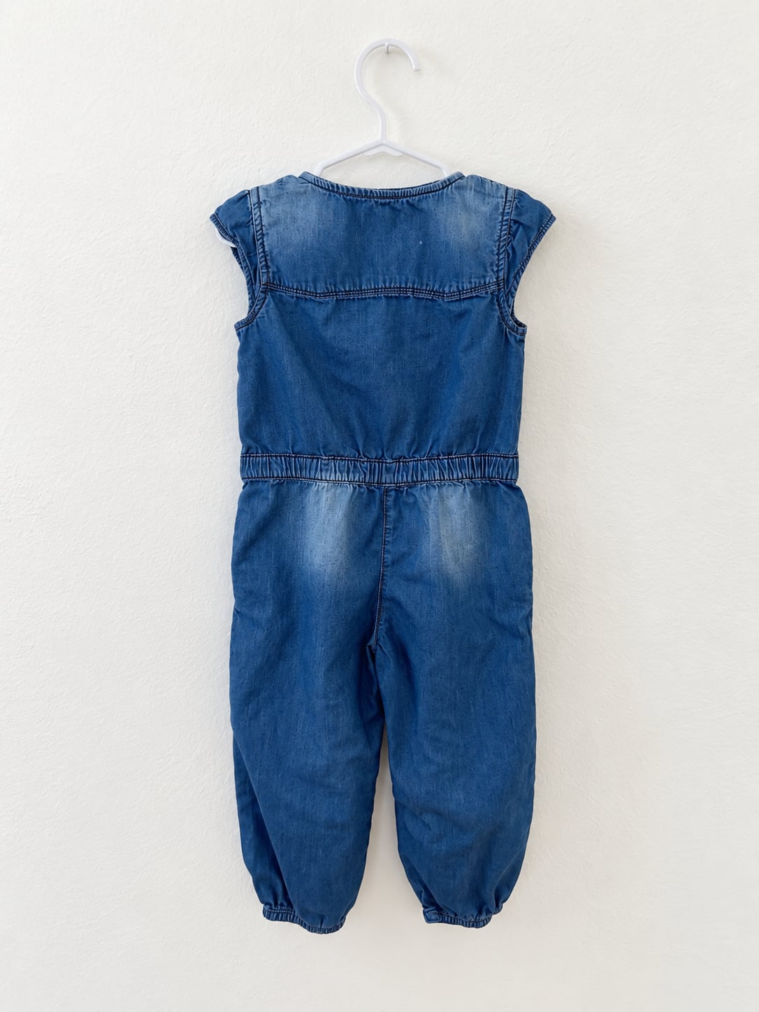 Next Denim Jumpsuit Size 2-3 Yrs 98cm Blue Cotton Sleeveless 3