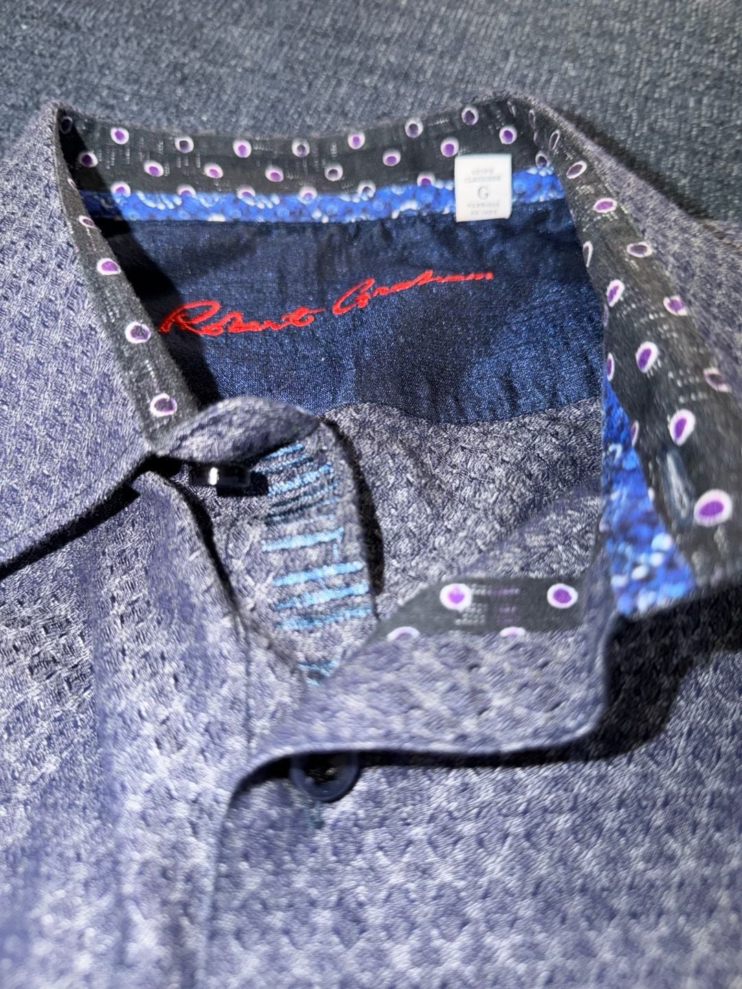 Robert Graham Shirt Size L Classic Fit Geometric Print Long Sleeve Button Up 7