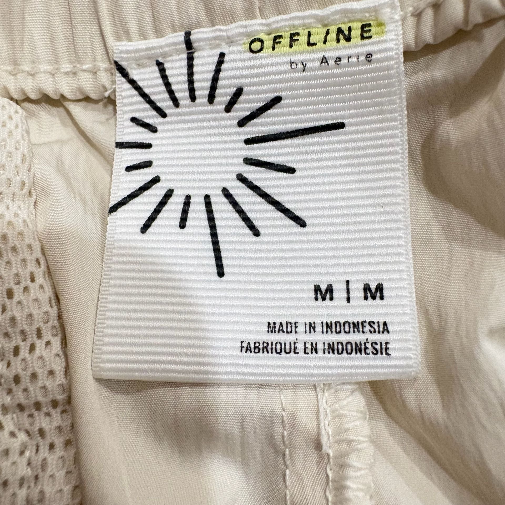 OFFLINE by Aerie Burst A Move Adjustable Cargo Jogger Pants Med Cream Gorpcore 9