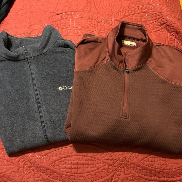 Lot of 2 items Columbia fleece vest size 2XL & PGA Tour long size 2XL