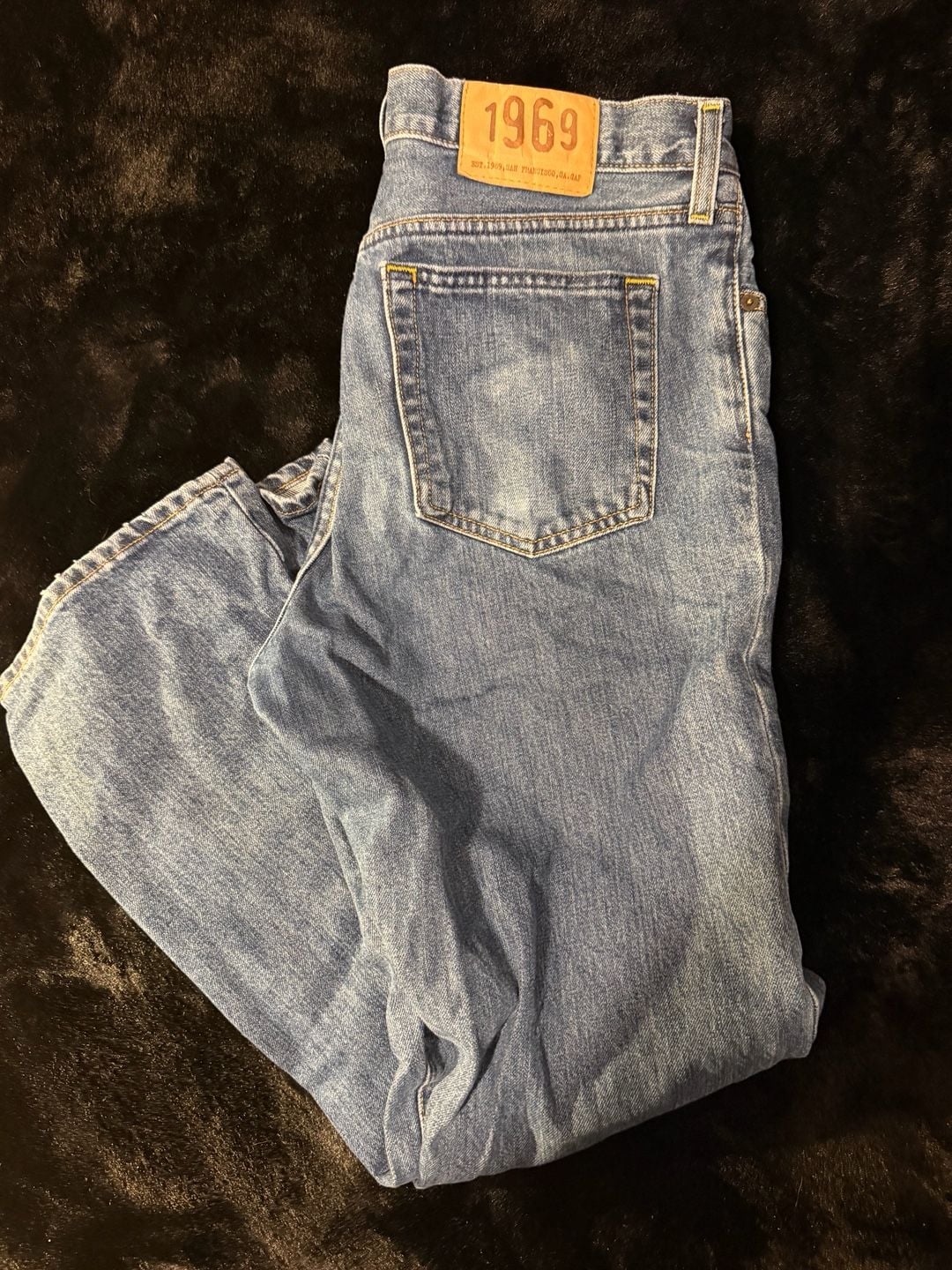 Gap 1969 Easy Fit Jeans Size 33/30 Blue Denim 2