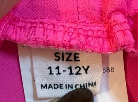 Kids Neon Pink Cargo Parachute Jogger Pants Size 11–12Y 7