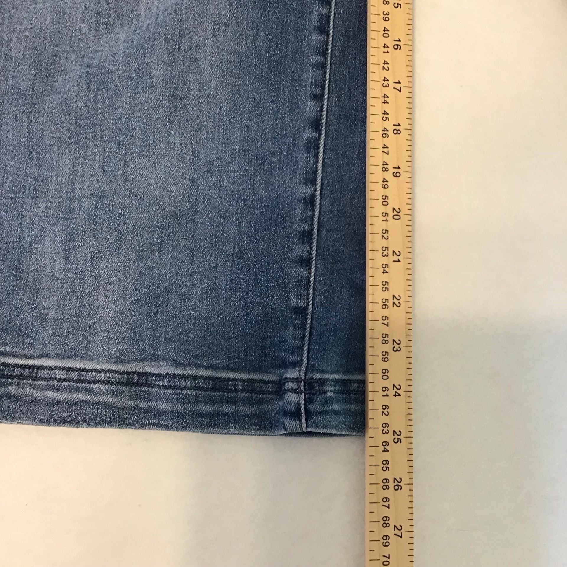 Altar'd State High Waist Wide Leg Jeans Size 31 Blue Mica Denim Crop 7