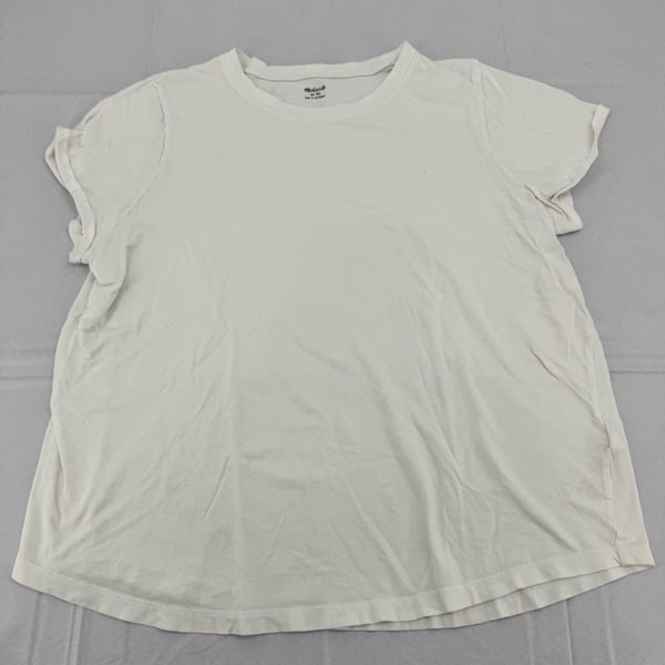 Madewell Crew Neck T-Shirt Size XL White Short Sleeve Tee