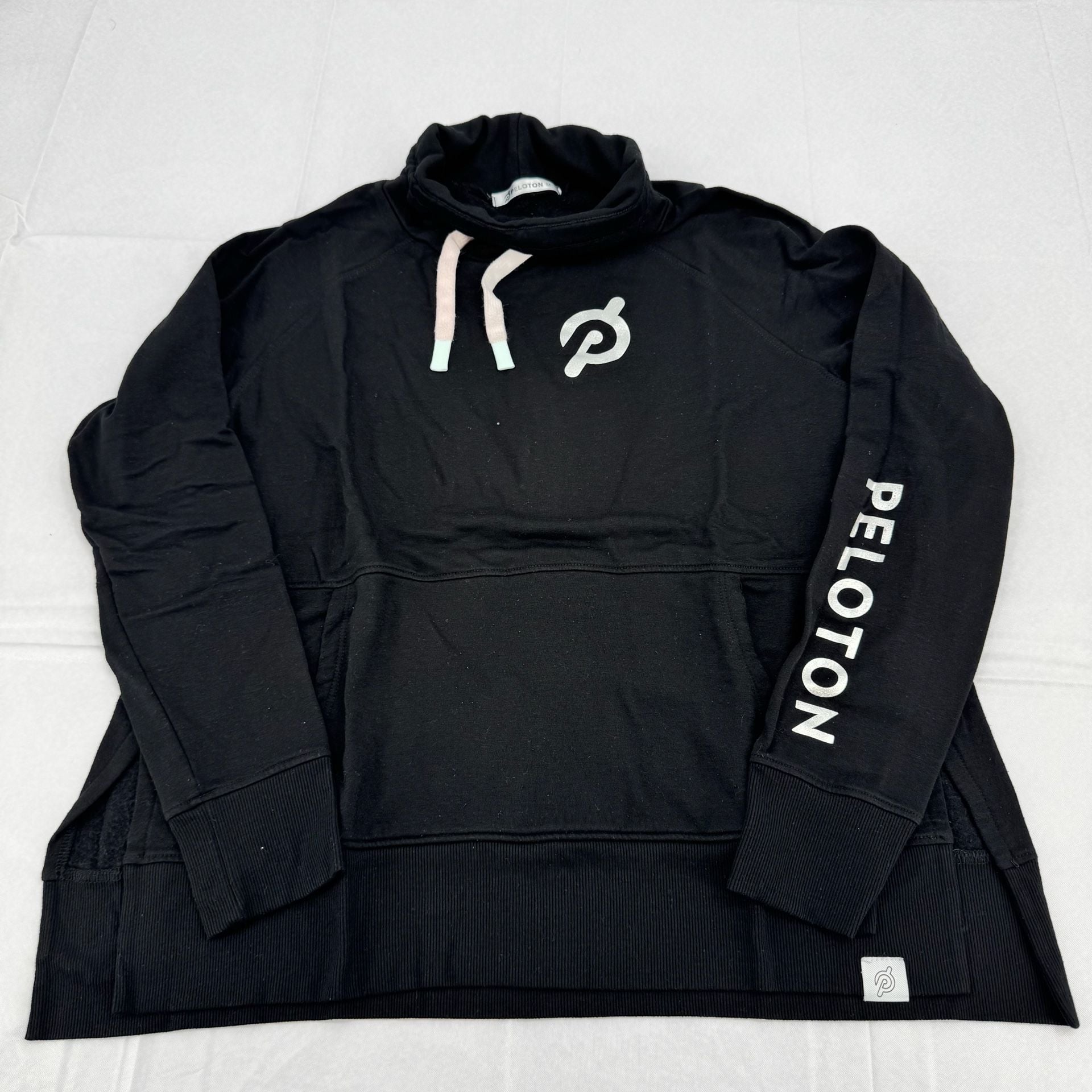 Peloton Legacy Cowl Neck Pullover Size M Black 2