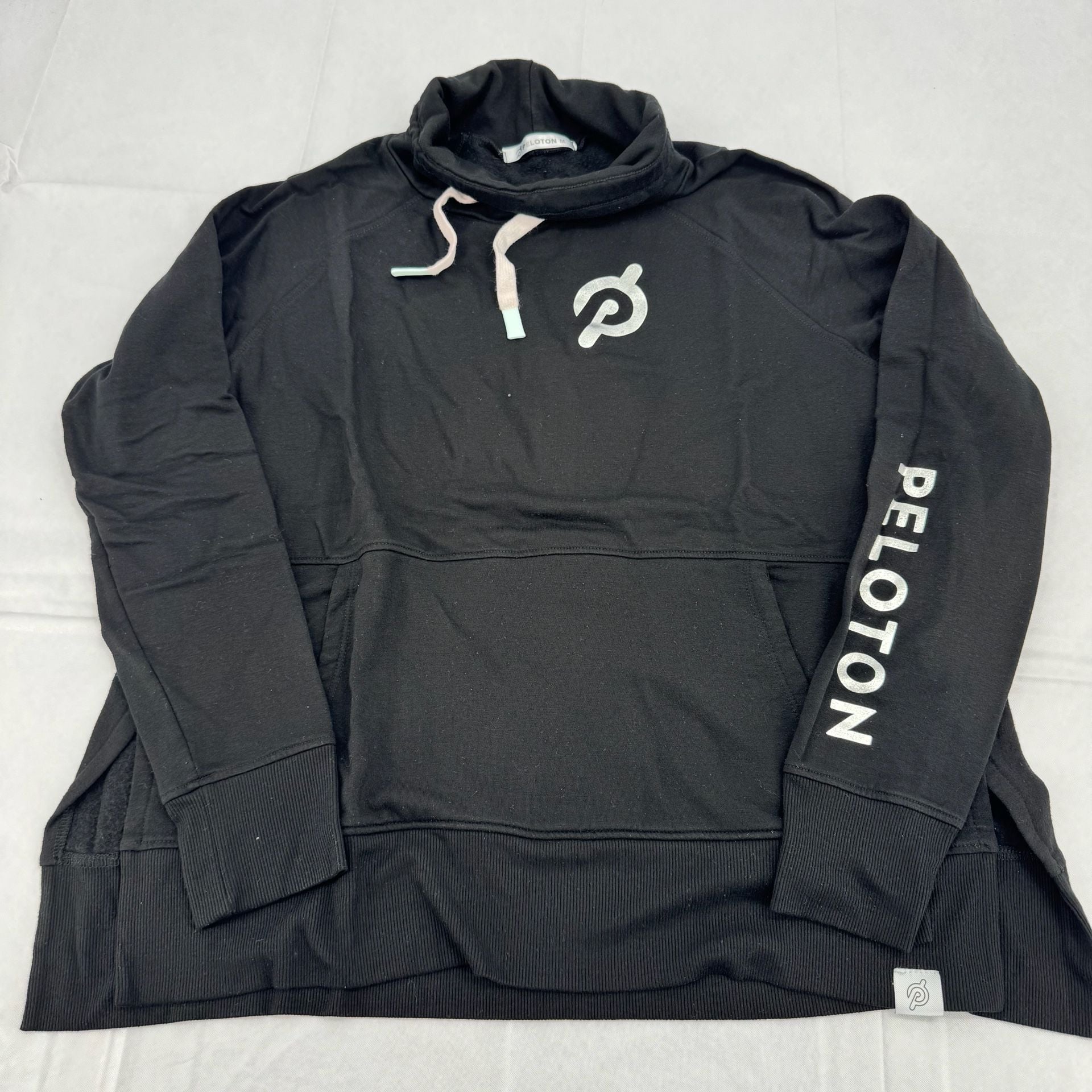 Peloton Legacy Cowl Neck Pullover Size M Black 4