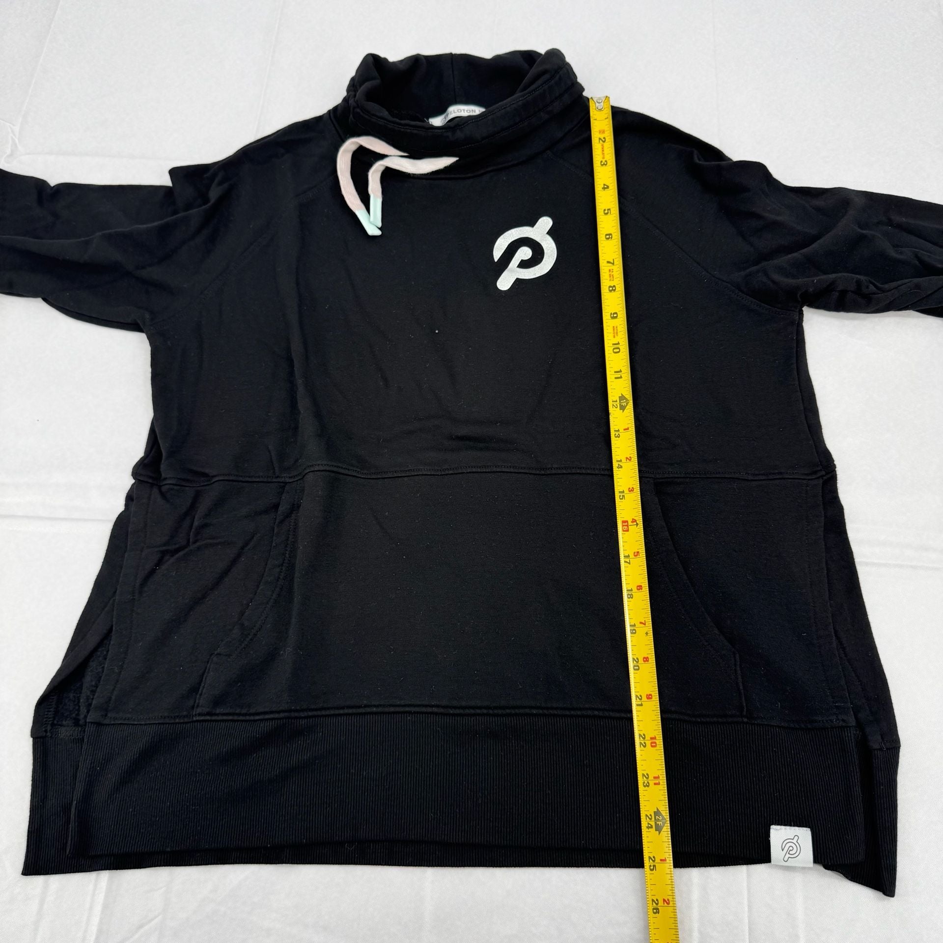 Peloton Legacy Cowl Neck Pullover Size M Black 6