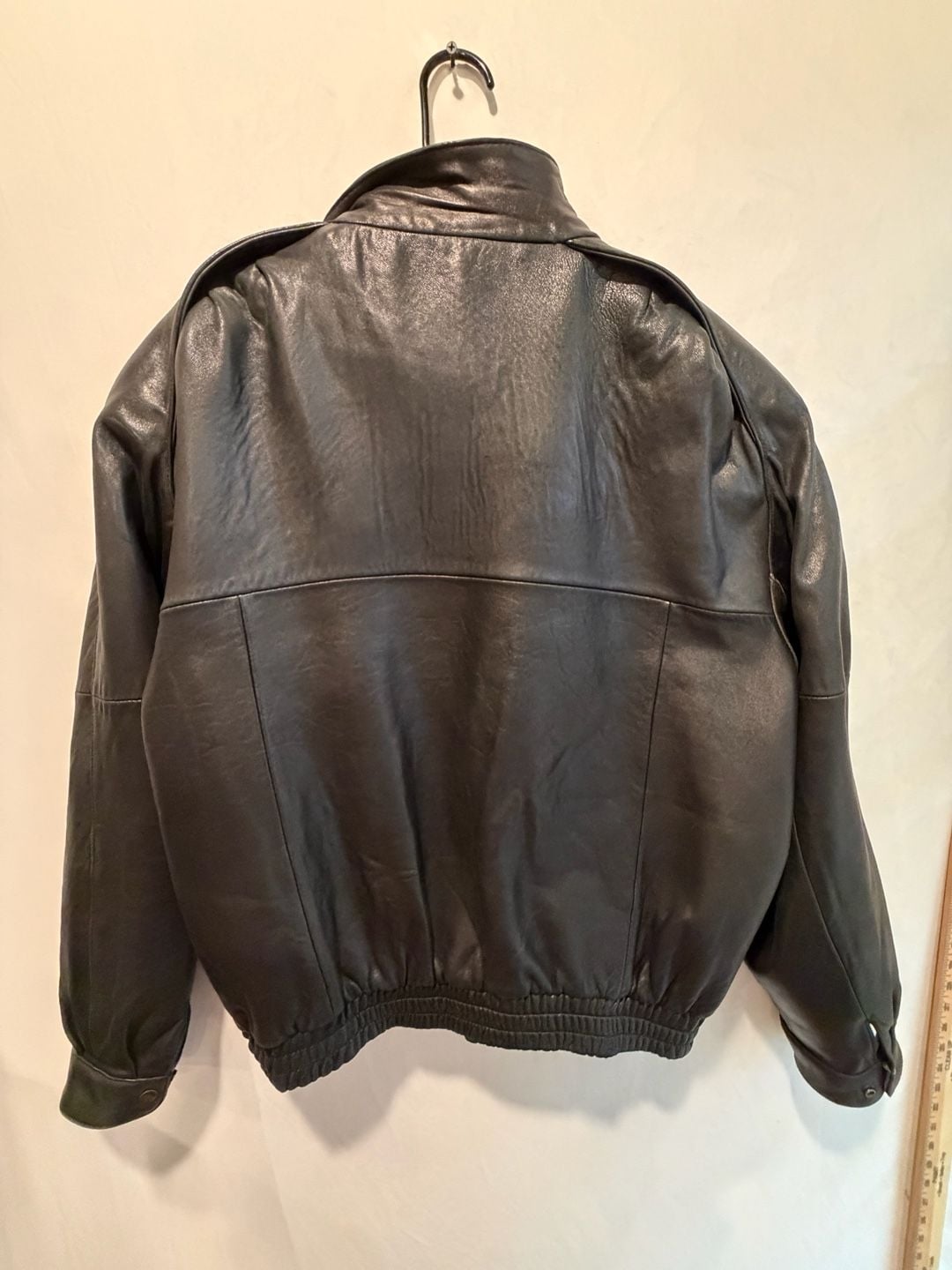 Vintage Tannery West Leather Jacket Size XL Black Bomber 5