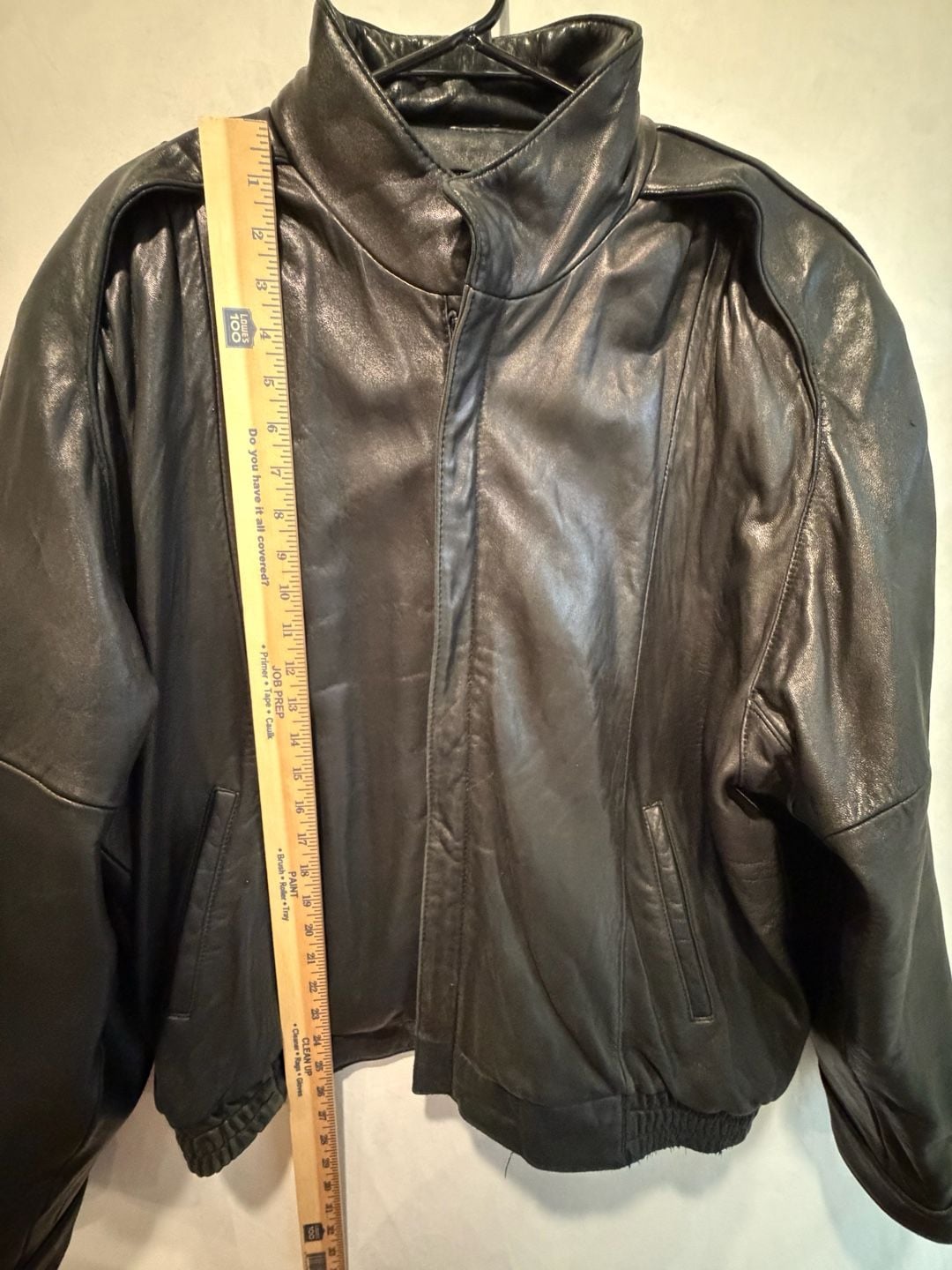 Vintage Tannery West Leather Jacket Size XL Black Bomber 7