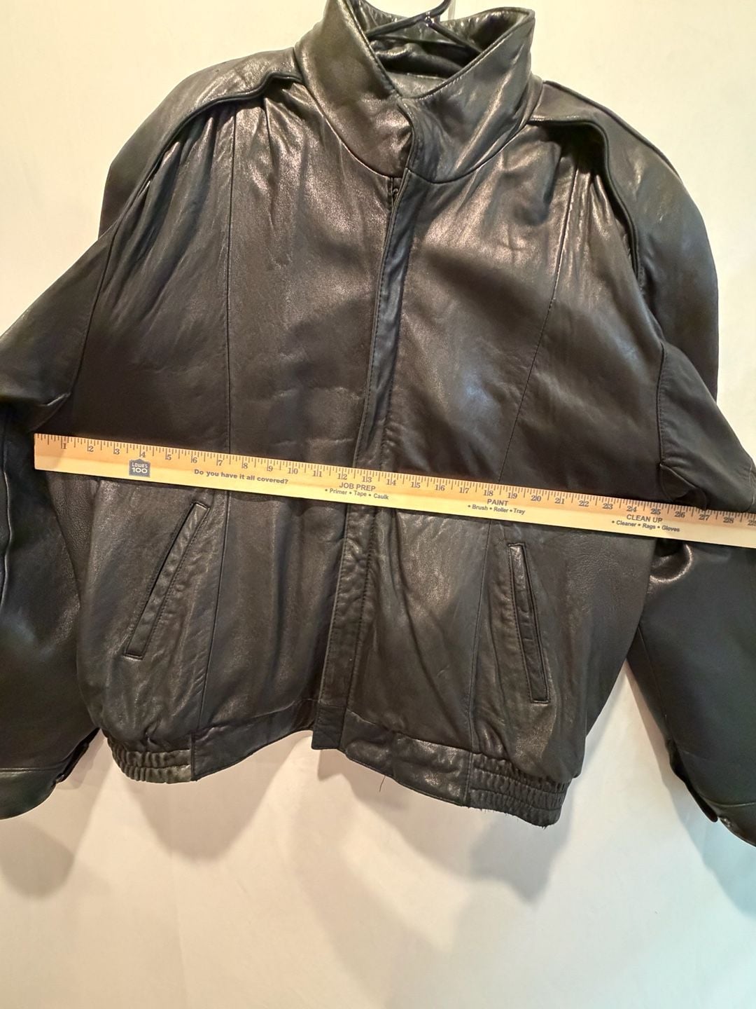 Vintage Tannery West Leather Jacket Size XL Black Bomber 8