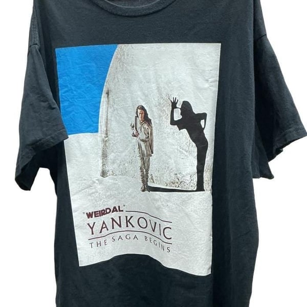 Weird Al Yankovic The Saga Begins Galactic Tour 1999 T-Shirt Black