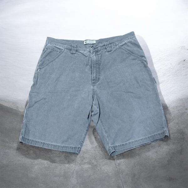 Columbia Sportswear Company Cargo Shorts Size 36 Gray Cotton Canvas