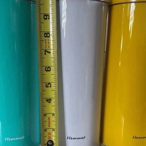 Hemmet Skinny Metal Canisters with Lids—3 different colors. New. Each box contains 25 canisters in the same color. Please send me a message with your desired color. 