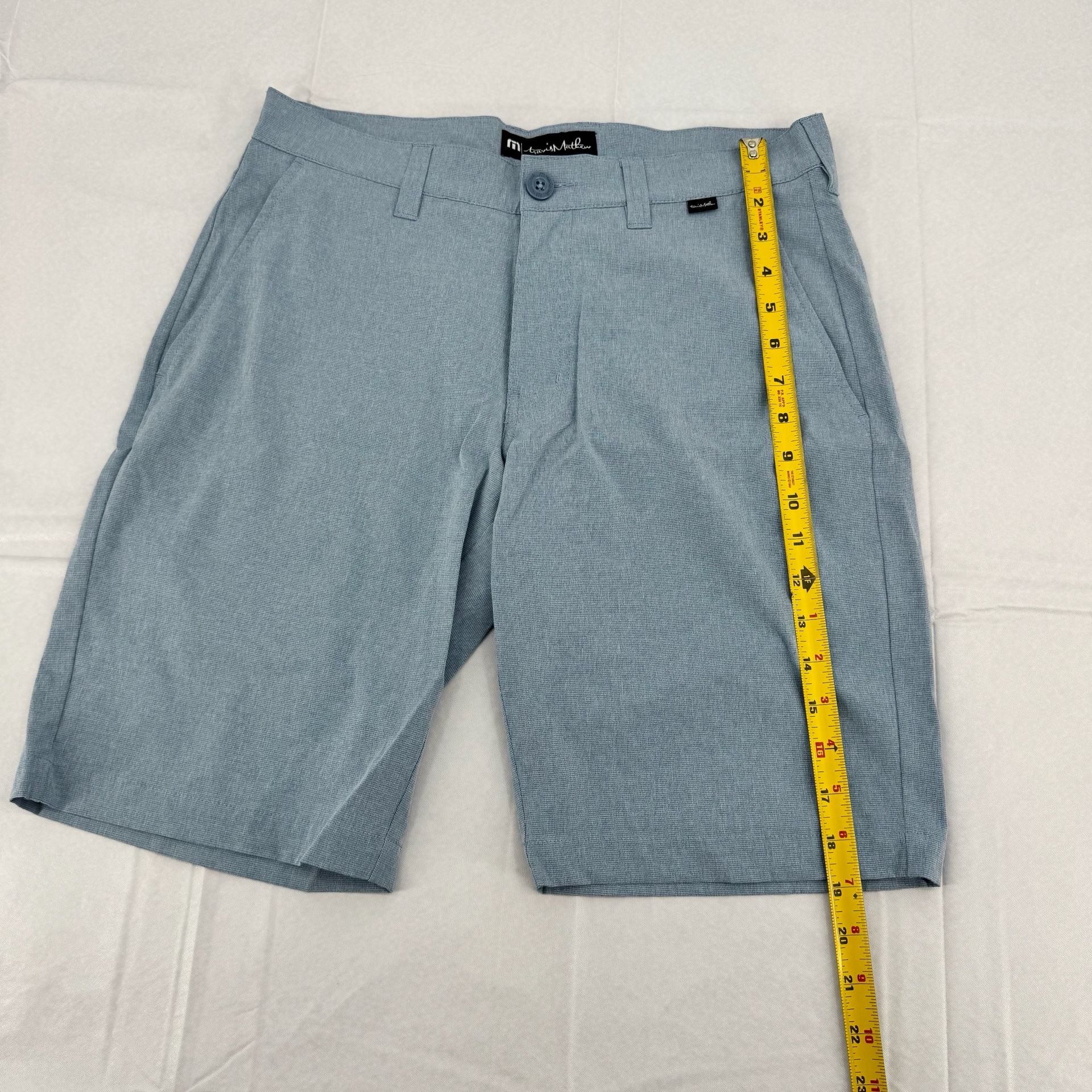 TravisMathew Performance Golf Shorts Blue Stretch 5