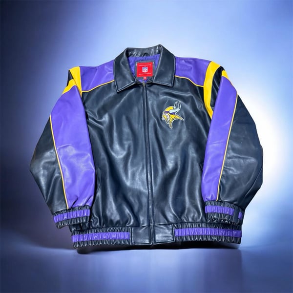 G-III Minnesota Vikings NFL Faux Leather Jacket Size 2XL