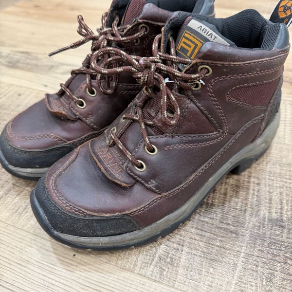 Ariat Terrain Hiking Boot Size 6.5 Brown Leather Lace Up Work Shoes