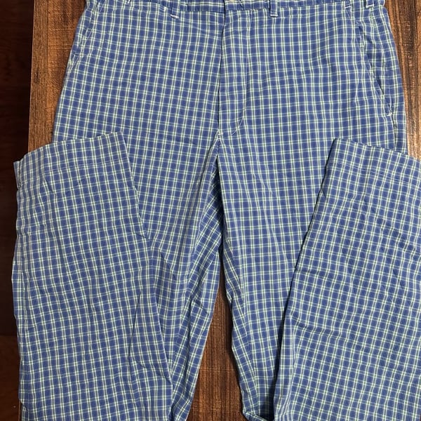 Polo Golf Ralph Lauren Pants Size 30/32 Blue Green Plaid Golf Classic Fit