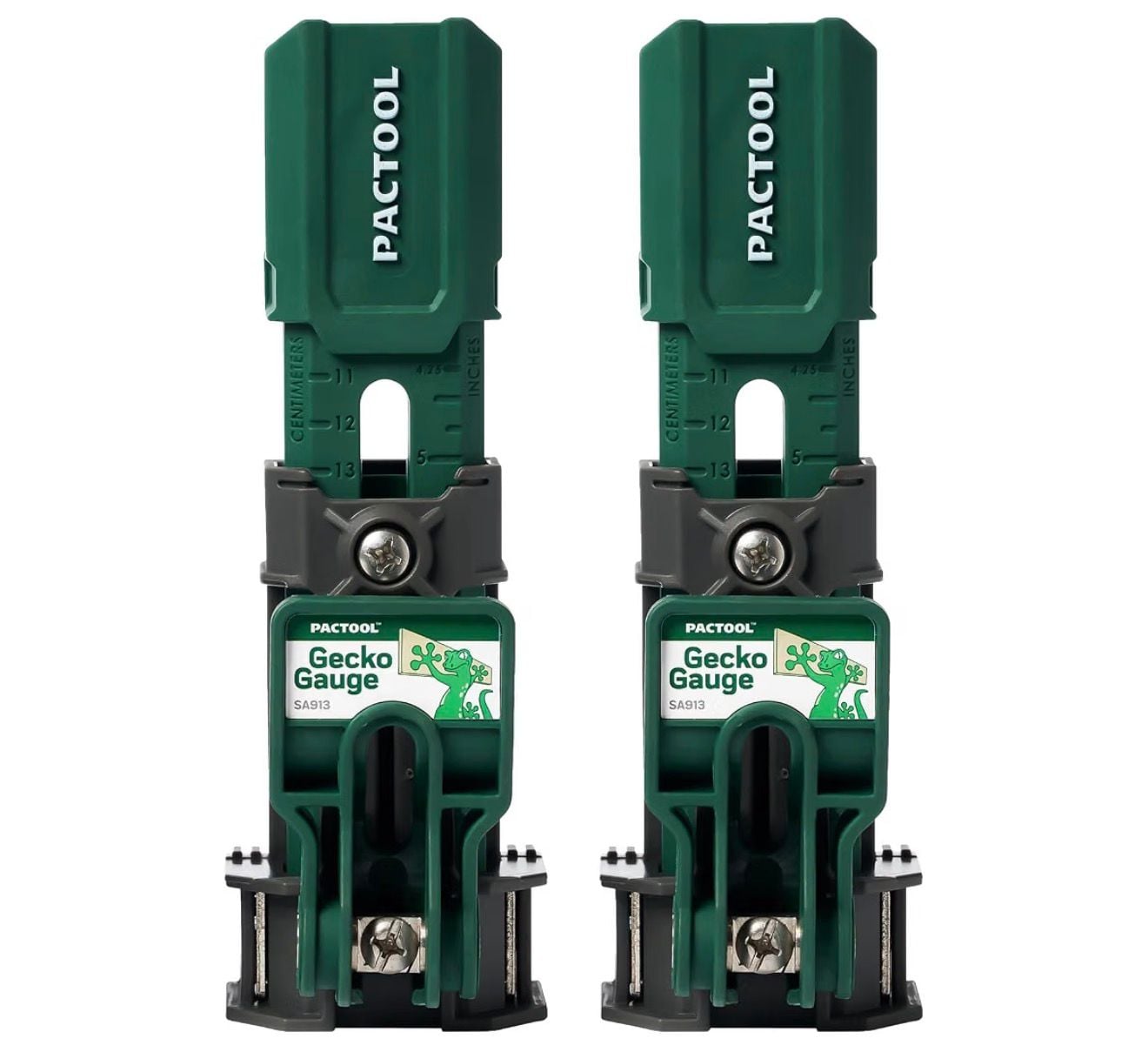 Pactool Gecko Gauge Siding Tool SA913 Pair. Universal: 5/16"–5/8" for Hardie & LP Siding 1